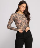 Dress up in Two Tone Floral Lace Bodysuit as your going-out dress for holiday parties, an outfit for NYE, party dress for a girls’ night out, or a going-out outfit for any seasonal event!