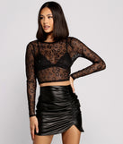 Get Spotted Glitter Mesh Crop Top creates the perfect New Year’s Eve Outfit or new years dress with stylish details in the latest trends to ring in 2023!