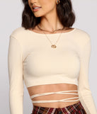 With fun and flirty details, Stun and Impress Lace Up Crop Top shows off your unique style for a trendy outfit for the summer season!