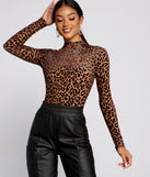 Dress up in Forever Fab Leopard Print Bodysuit as your going-out dress for holiday parties, an outfit for NYE, party dress for a girls’ night out, or a going-out outfit for any seasonal event!