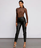 With fun and flirty details, Forever Fab Leopard Print Bodysuit shows off your unique style for a trendy outfit for the summer season!