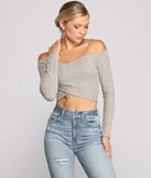 With fun and flirty details, Keepin' Knit Cute And Casual Crop Top shows off your unique style for a trendy outfit for the summer season!