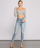 With fun and flirty details, Keepin' Knit Cute And Casual Crop Top shows off your unique style for a trendy outfit for the summer season!