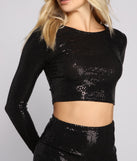 With fun and flirty details, Sassy And Stunning Sequin Crop Top shows off your unique style for a trendy outfit for the summer season!
