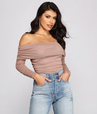 With fun and flirty details, Shimmer Goals Shirred Bodysuit shows off your unique style for a trendy outfit for the summer season!
