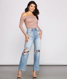 With fun and flirty details, Shimmer Goals Shirred Bodysuit shows off your unique style for a trendy outfit for the summer season!