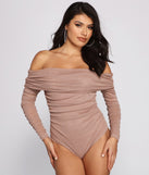 With fun and flirty details, Shimmer Goals Shirred Bodysuit shows off your unique style for a trendy outfit for the summer season!