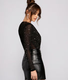 With fun and flirty details, Major Bling Heat Stone Mesh Bodysuit shows off your unique style for a trendy outfit for the summer season!