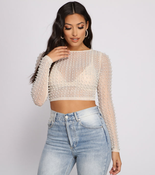 Luxe Girly Embroidered Crop Top & Windsor