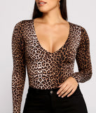 Dress up in Instincts Unleashed Long Sleeve Bodysuit as your going-out dress for holiday parties, an outfit for NYE, party dress for a girls’ night out, or a going-out outfit for any seasonal event!