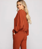 With fun and flirty details, Keepin' Knit Basic Long Sleeve Top shows off your unique style for a trendy outfit for the summer season!