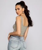 With fun and flirty details, Casual And Cozy Ribbed Knit Tank shows off your unique style for a trendy outfit for the summer season!