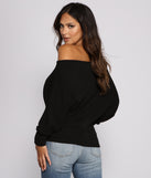 With fun and flirty details, Ribbed Knit Off The Shoulder Tunic shows off your unique style for a trendy outfit for the summer season!