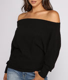 With fun and flirty details, Ribbed Knit Off The Shoulder Tunic shows off your unique style for a trendy outfit for the summer season!
