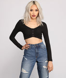 With fun and flirty details, Ruched Ribbed Knit Crop Top shows off your unique style for a trendy outfit for the summer season!
