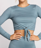 With fun and flirty details, Set For Good Vibes Knot Crop Top shows off your unique style for a trendy outfit for the summer season!
