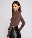 With fun and flirty details, Glimmer Girl Long Sleeve Crop Top shows off your unique style for a trendy outfit for the summer season!