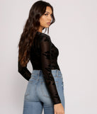 With fun and flirty details, Flocked Floral Mesh Bodysuit shows off your unique style for a trendy outfit for the summer season!
