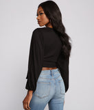 With fun and flirty details, Effortless Chic Wrap Front Crop Top shows off your unique style for a trendy outfit for the summer season!