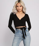The trendy Basic Ribbed Knit Tie Waist Top is the perfect pick to create a holiday outfit, new years attire, cocktail outfit, or party look for any seasonal event!