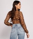 With fun and flirty details, On the Prowl Puff Sleeve Leopard Print Bodysuit shows off your unique style for a trendy outfit for the summer season!