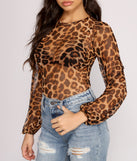 With fun and flirty details, On the Prowl Puff Sleeve Leopard Print Bodysuit shows off your unique style for a trendy outfit for the summer season!