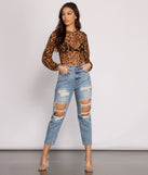 With fun and flirty details, On the Prowl Puff Sleeve Leopard Print Bodysuit shows off your unique style for a trendy outfit for the summer season!