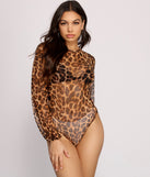 With fun and flirty details, On the Prowl Puff Sleeve Leopard Print Bodysuit shows off your unique style for a trendy outfit for the summer season!