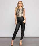 With fun and flirty details, Brushed Knit Snake Print Bodysuit shows off your unique style for a trendy outfit for the summer season!