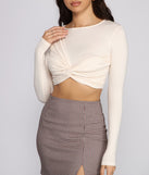 With fun and flirty details, Trendy Twist Front Crop Top shows off your unique style for a trendy outfit for the summer season!