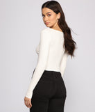 With fun and flirty details, Must-Have Ribbed Knit Crop Top shows off your unique style for a trendy outfit for the summer season!