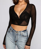 Simply Stunning Sheer Mesh Crop Top is a trendy pick to create 2023 festival outfits, festival dresses, outfits for concerts or raves, and complete your best party outfits!