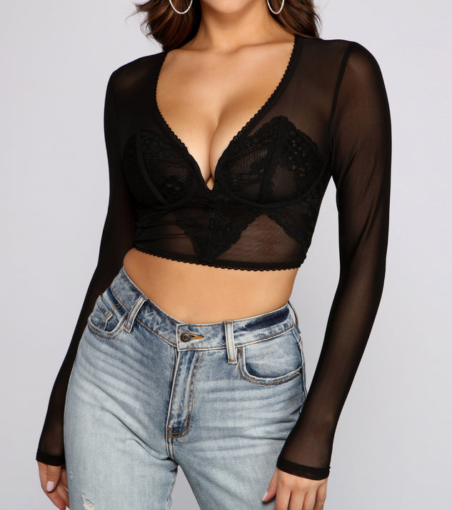Simply Stunning Sheer Mesh Crop Top is a trendy pick to create 2023 festival outfits, festival dresses, outfits for concerts or raves, and complete your best party outfits!
