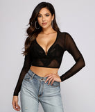 Simply Stunning Sheer Mesh Crop Top is a trendy pick to create 2023 festival outfits, festival dresses, outfits for concerts or raves, and complete your best party outfits!