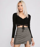 With fun and flirty details, Effortlessly Chic Lace Back Crop Top shows off your unique style for a trendy outfit for the summer season!
