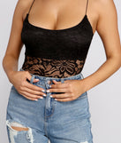 With fun and flirty details, Romantic Vibes Sheer Lace Bodysuit shows off your unique style for a trendy outfit for the summer season!