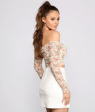 With fun and flirty details, A Ruched Romance Floral Crop Top shows off your unique style for a trendy outfit for the summer season!
