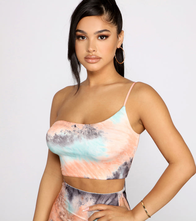 You’ll look stunning in the Trendsetting Stunner Tie-Dye Crop Top when paired with its matching separate to create a glam clothing set perfect for parties, date nights, concert outfits, back-to-school attire, or for any summer event!