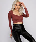 With fun and flirty details, Tie Back Ribbed Knit Crop Top shows off your unique style for a trendy outfit for the summer season!