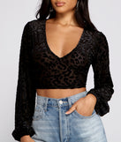 With fun and flirty details, Trendy Leopard Print Burn Out Crop Top shows off your unique style for a trendy outfit for the summer season!
