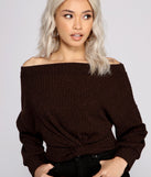 With fun and flirty details, Twist Detail Off The Shoulder Top shows off your unique style for a trendy outfit for the summer season!