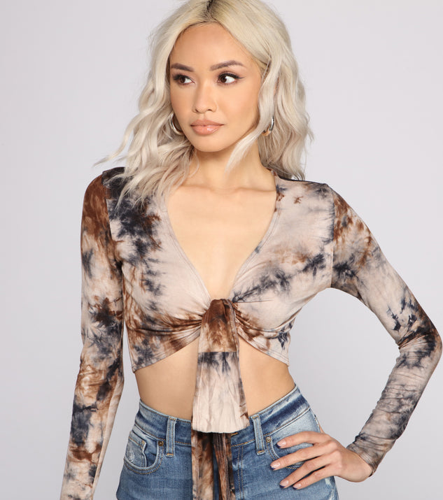Tie Dye Wrap Crop Top & Windsor
