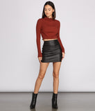 With fun and flirty details, Stylish Babe Mock Neck Crop Top shows off your unique style for a trendy outfit for the summer season!
