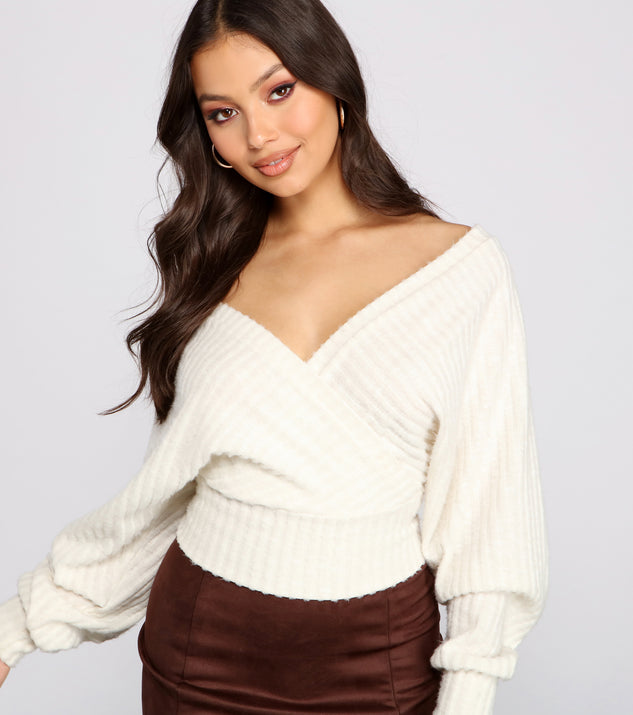With fun and flirty details, Need For Glam Surplice Ribbed Top shows off your unique style for a trendy outfit for the summer season!