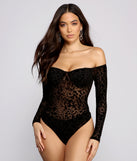 With fun and flirty details, Flocked Velvet Leopard Print Mesh Bodysuit shows off your unique style for a trendy outfit for the summer season!