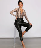 With fun and flirty details, Stylish Vixen Snake Print Bodysuit shows off your unique style for a trendy outfit for the summer season!