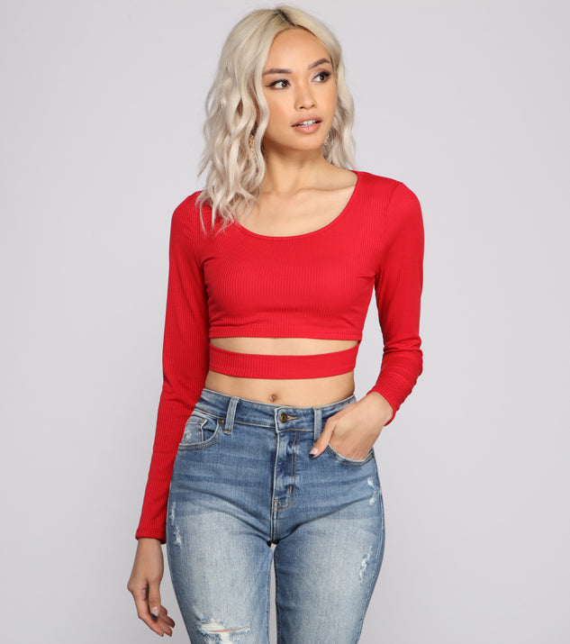 With fun and flirty details, Cut To The Chase Crop Top shows off your unique style for a trendy outfit for the summer season!