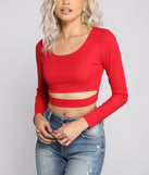 With fun and flirty details, Cut To The Chase Crop Top shows off your unique style for a trendy outfit for the summer season!
