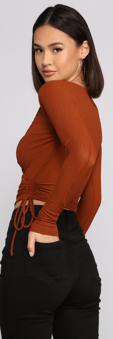 With fun and flirty details, Casual Vibes Ribbed Knit Top shows off your unique style for a trendy outfit for the summer season!