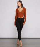 With fun and flirty details, Casual Vibes Ribbed Knit Top shows off your unique style for a trendy outfit for the summer season!